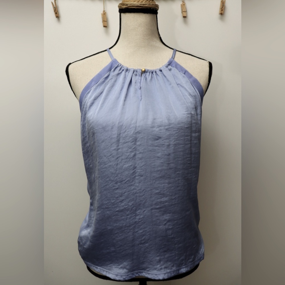 LIMITED Periwinkle High neck Business Casual Top